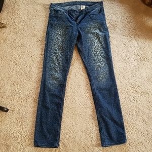 Offers 👍 H&M Leopard Print Denim Jeans